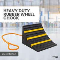 Heavy Duty Rubber Wheel Chock