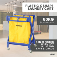 Plastic X Shape Laundry Cart