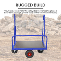 Transport Trolley with Storage Basket