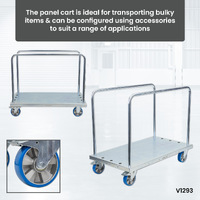 Panel Cart With Adjustable Load Bars