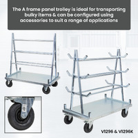 A Frame Panel Carts (with Pneumatic Wheels)