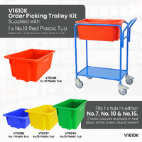 Single Tub Order Picking Trolley