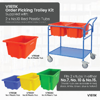 Double Tub Order Picking Trolley