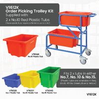 Twin Offset Tub Order Picking Trolley