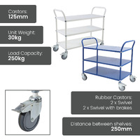 3 Tier Multi Shelf Trolley