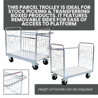 Parcel Trolley With Removable Side