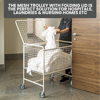 Mesh Trolley With Folding Lid