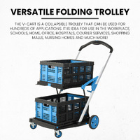 V-Cart Folding Plastic and Aluminium Trolley