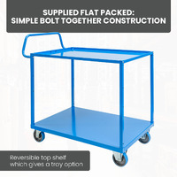 2 Tier Steel Trolley