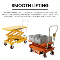 Electric Scissor Lift Trolleys 520x1010 (500kg capacity)