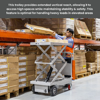 Self Propelled Electric Scissor Lift Trolley (double scissor)