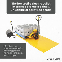 Low Profile Electric Pallet Lift Tables