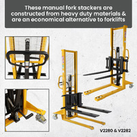 Heavy Duty Manual Fork Stackers