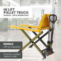 1000KG Hi Lift Pallet Trucks - Manual