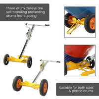 Steel & Plastic Drum Trolley