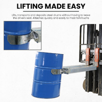 Galvanised Forklift Drum Grab