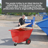 400L Steel Waste Trolley