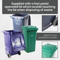 Foot Pedal Wheelie Bins