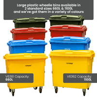 Large Plastic Wheelie Bins