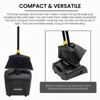 Large Dustpan and Broom Set