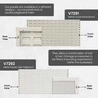 Wall Mounted Louvre Panel & Square Hole Boards & Accessories