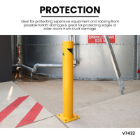 Fixed Yellow Standard Safety Bollards