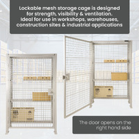 Lockable Mesh Storage Cage