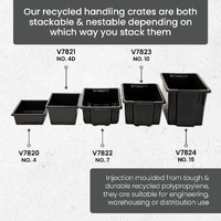 Enviro Recycled Plastic Stack & Nest Crates 