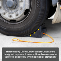 Heavy Duty Rubber Wheel Chock