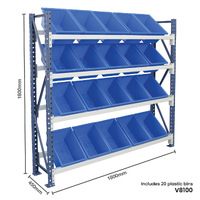 Access Plastic Bin Rack