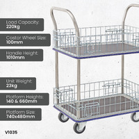 Multi Purpose 2 Tier Cage Trolleys