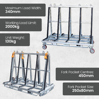  A-Frame Trolley for Glass 