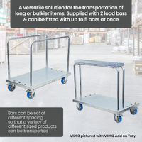 Panel Cart With Adjustable Load Bars