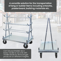 A Frame Panel Carts (with Pneumatic Wheels)