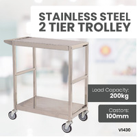 Stainless Steel 2 & 3 Tier Trolleys