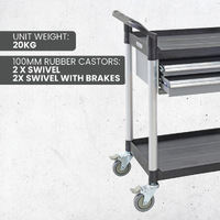 2 Tier Tool Trolley (with drawers)