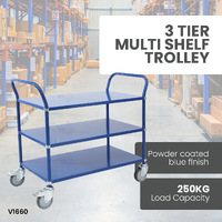 3 Tier Multi Shelf Trolley