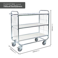 3 Tier Trolley (With Adjustable Shelves)