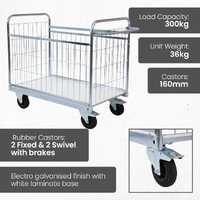 Parcel Trolley With Removable Side