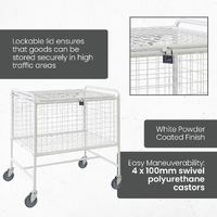 Mesh Trolley With Folding Lid