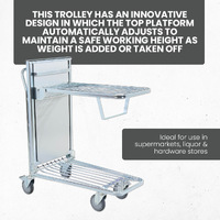 Self Levelling Shelf Trolley