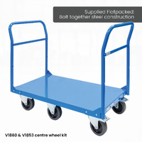 Heavy Duty Double Handle Platform Trolley