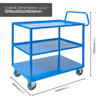 3 Tier Steel Trolley