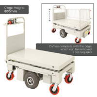 Self Propelled Electric Scissor Lift Trolley (with cage)