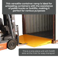 6 Tonne Capacity One Piece Container Ramp