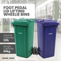 Foot Pedal Wheelie Bins