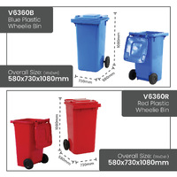 Plastic Wheelie Bins - 240 Litre