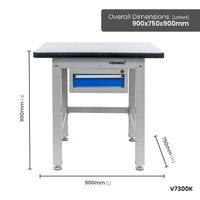 Industrial Work Bench with 1 Drawer Unit