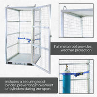 Lockable Gas Storage Cage