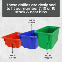 Stack and Nest Crate Dollie (with 4 swivel castors)